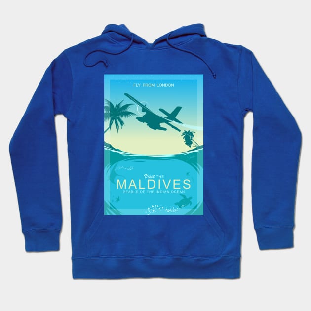 Visit The Maldives Hoodie by TCP